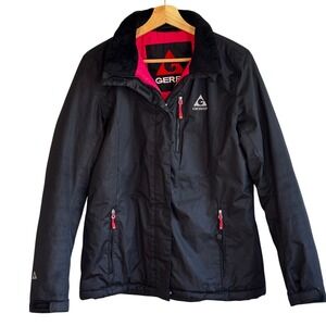 Gerry Women Black‎ Full Zip Insulated Jacket Size Medium Ski Snow New No Hood